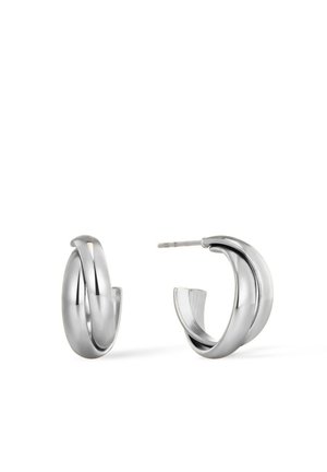 LAYERED HOOPS - Ohrringe - silver-coloured