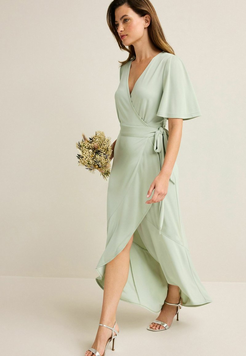 Next FRONT  - REGULAR FIT - Maksi garuma kleita - sage green