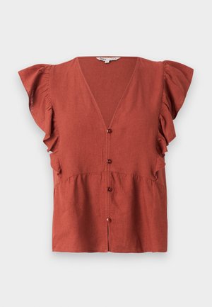 ONLY ONLRIAN FLONCE - Blouse - henna