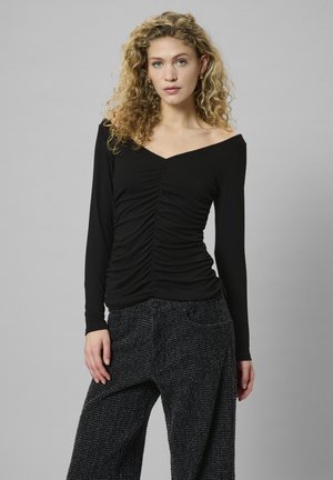 GIGGO - Maglietta a manica lunga - black