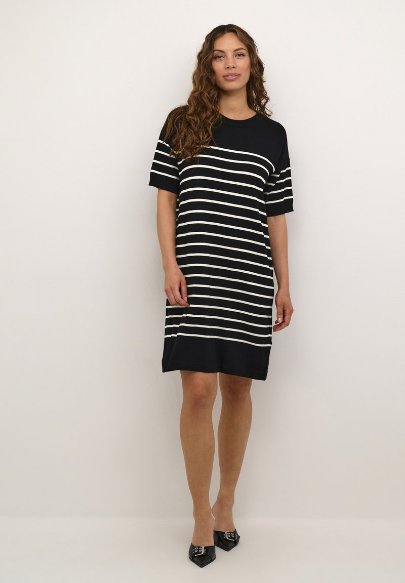 Kaffe KALIZZA - Jumper dress - midnight turtledove stripe/dark blue -  Zalando.ie
