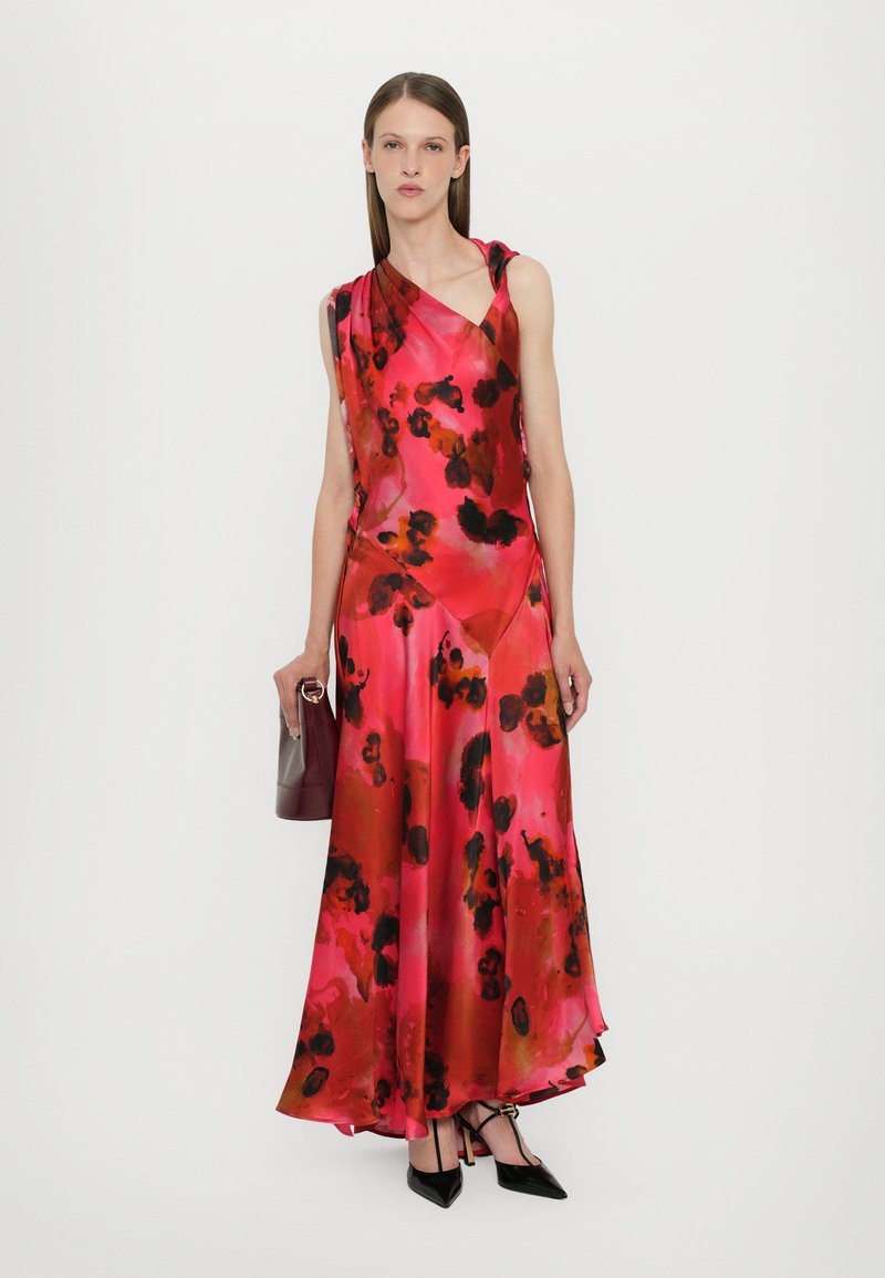 Victoria Beckham SLEEVELESS DRAPED DRESS - Cocktail dress / Party dress -  raspberry/red - Zalando.co.uk