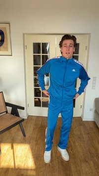 Kappa BANDA SET - Melegítő - blue france/red coral/white