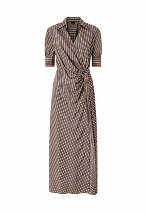 Pinko, ALEXANDRA ABITO TINTO FILO FLUIDO - Vestito lungo - marrone rosa-ln