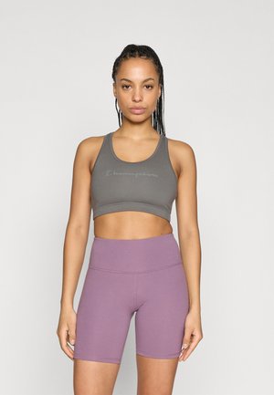 BRA WITH BIG LOGO - Reggiseno sportivo con sostegno medio - grey