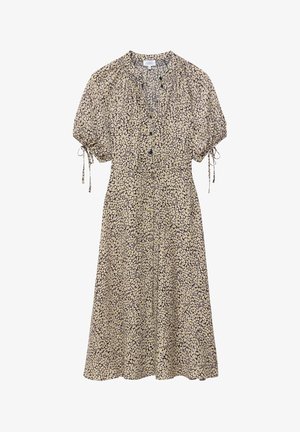 & OTHER STORIES, & OTHER STORIES TIE-WAIST MIDI DRESS - Särkkleit - black white
