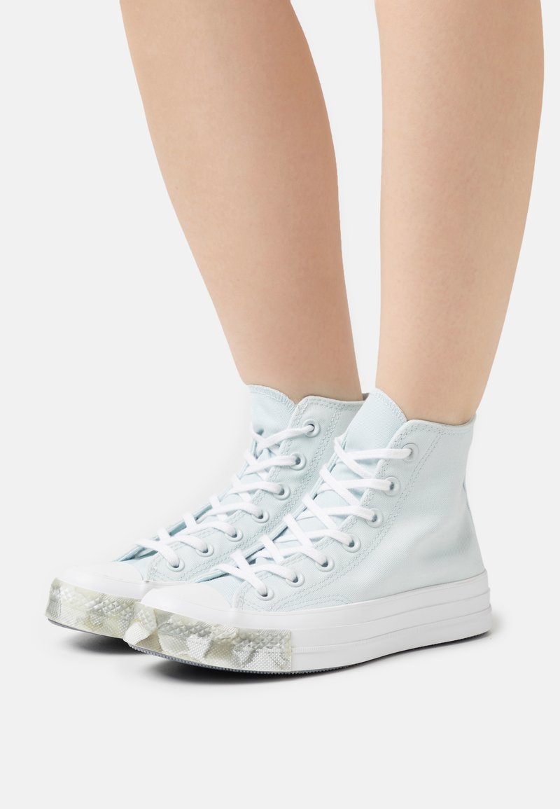 Converse CHUCK 70 MARBLED Hightop trainers aqua mist/lunar grey