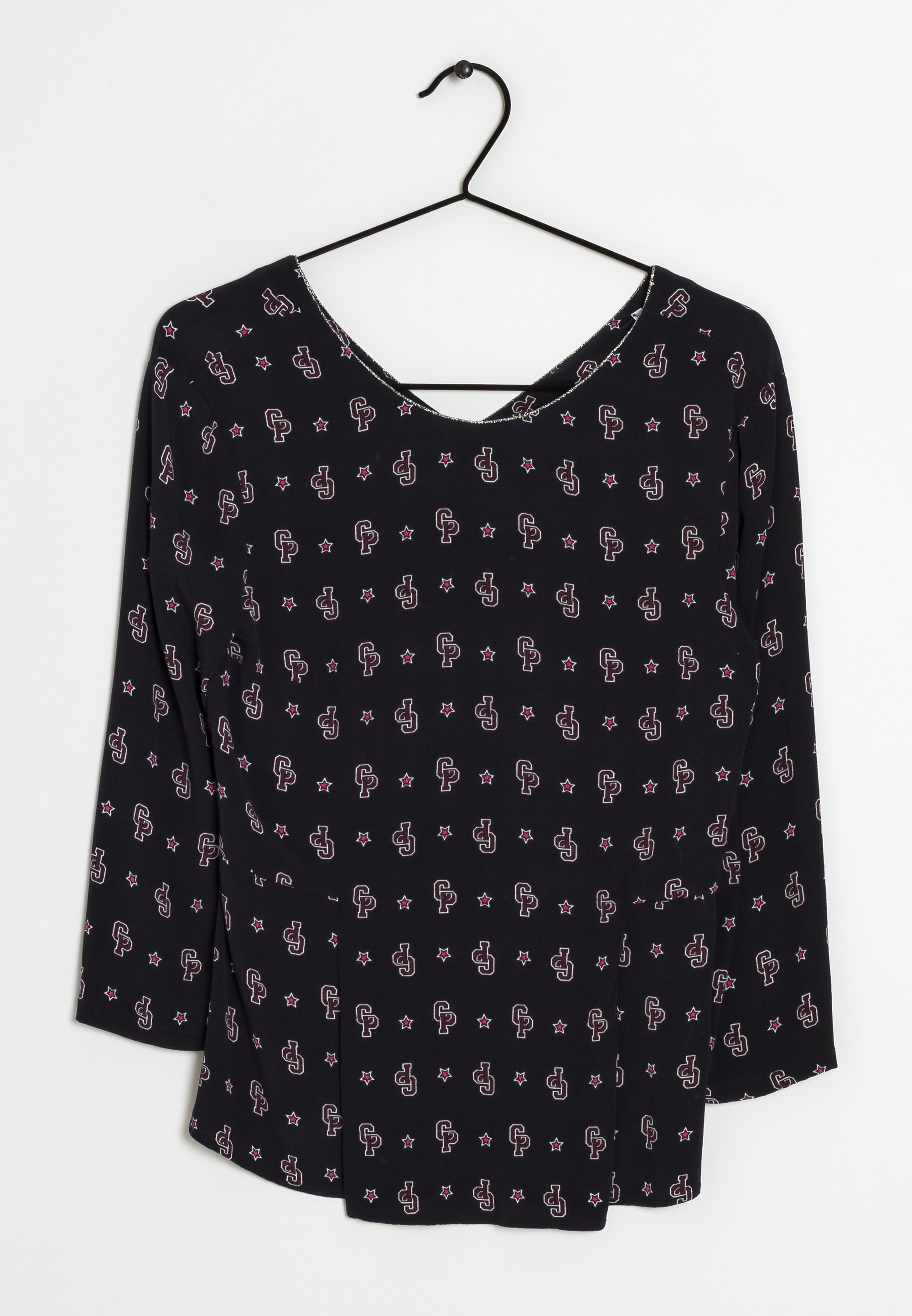 Haut Manches 3/4 Claudie Pierlot Modèle Bambou Noir - Taille 36, Occasion Excellent état
