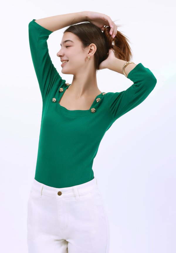 Long sleeved top - teal