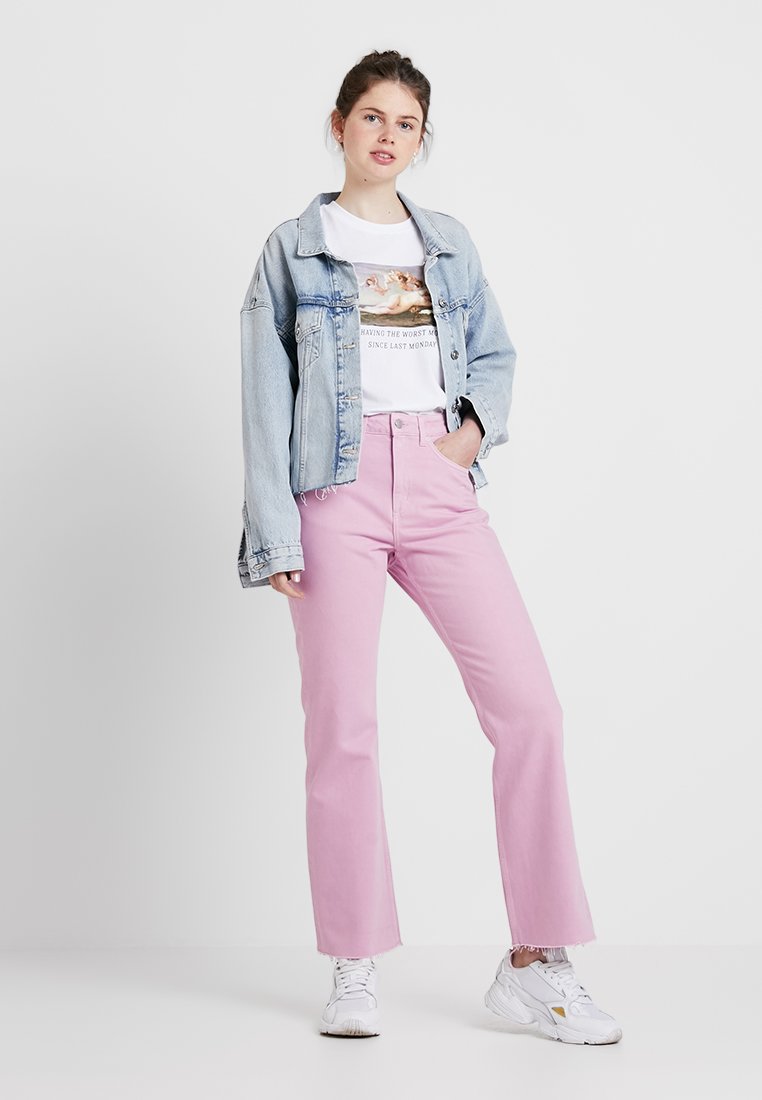 weekday pink jeans