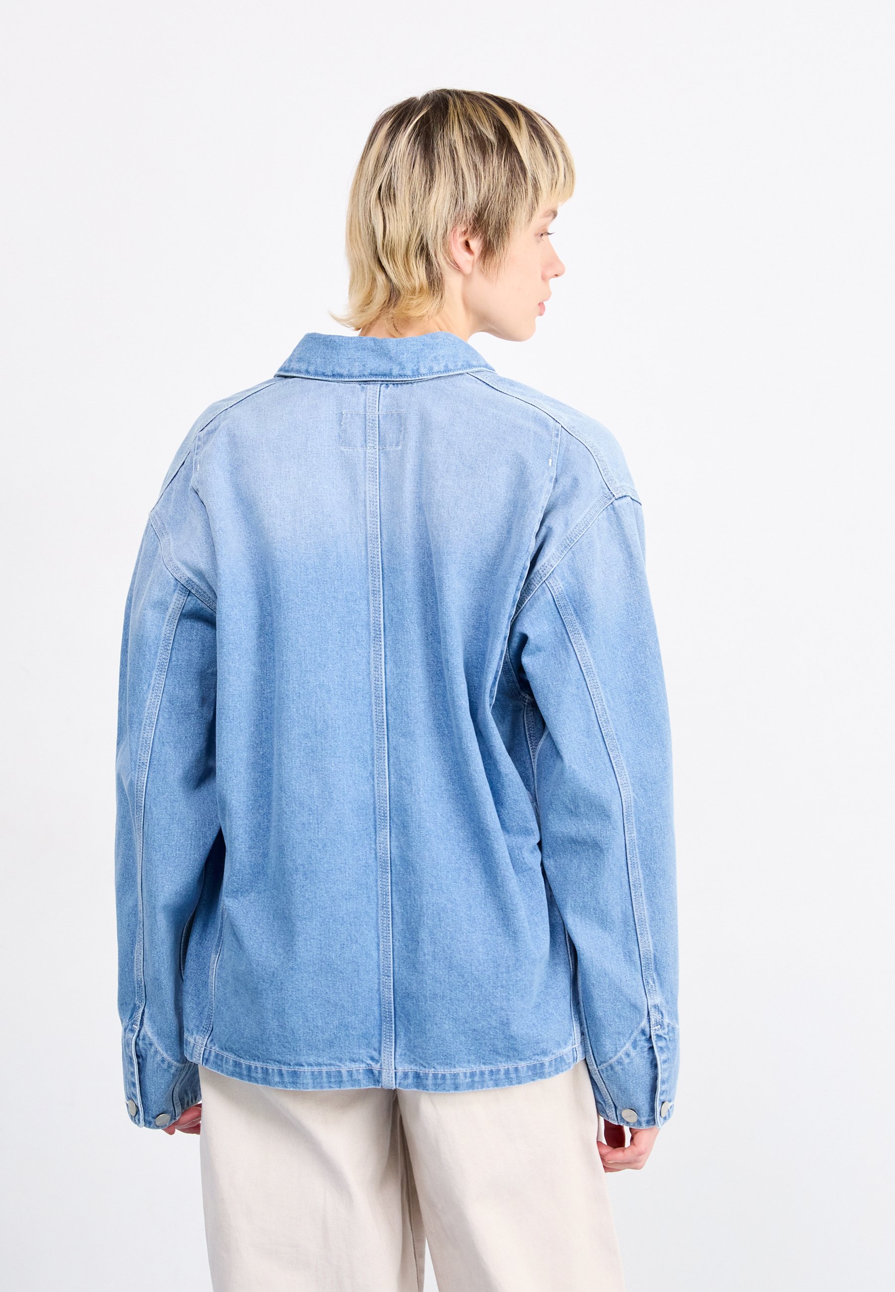 Carhartt WIP MICHIGAN COAT - Chaqueta vaquera - blue light true
