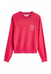 Ikke valgt, bright pink heart embroidery