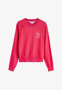 Niet geselecteerd, bright pink heart embroidery