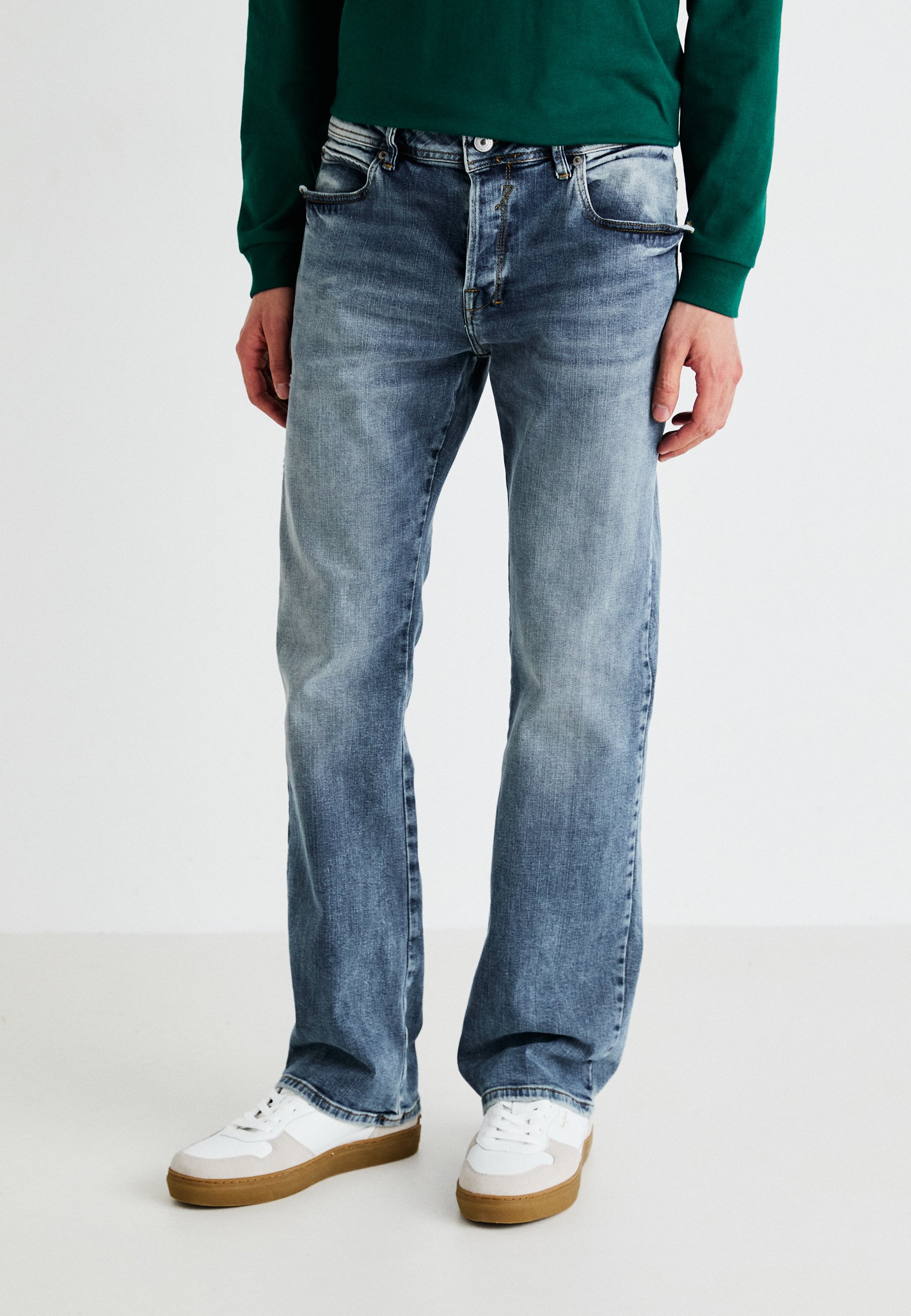 LTB Heren Jeans Roden - Bootcut Blauw - Arona Wash W28-W40 Katoen Stretch, Lane Wash 51858, 28W / 34L