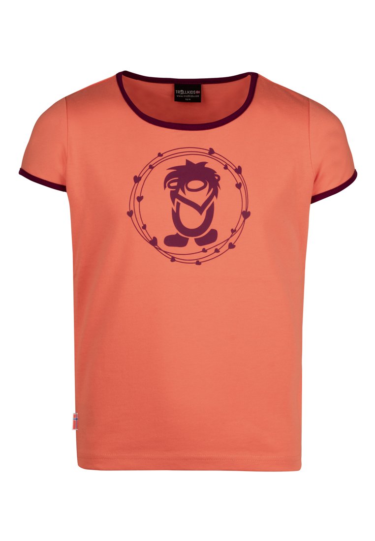Trollkids T-shirt print abrikoos Trollkids T-shirt print abrikoos