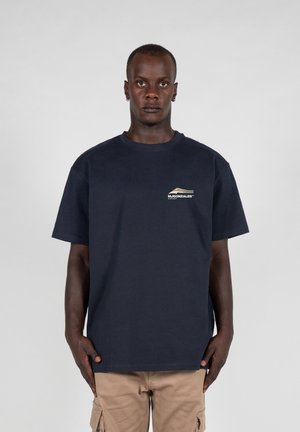 MJ Gonzales WAVE X HEAVY  - T-shirt con stampa - navy