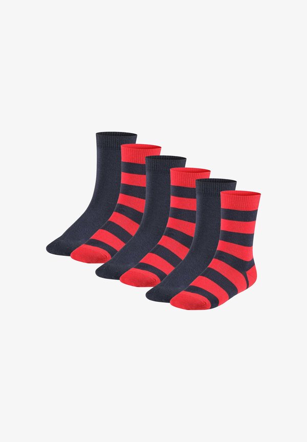 6ER PACK - Socks - blau rot