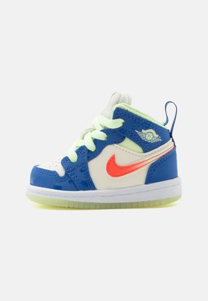 Jordan, JORDAN 1 MID SE UNISEX - Sneaker high - game royal/pale ivory/barely volt/infrared/white