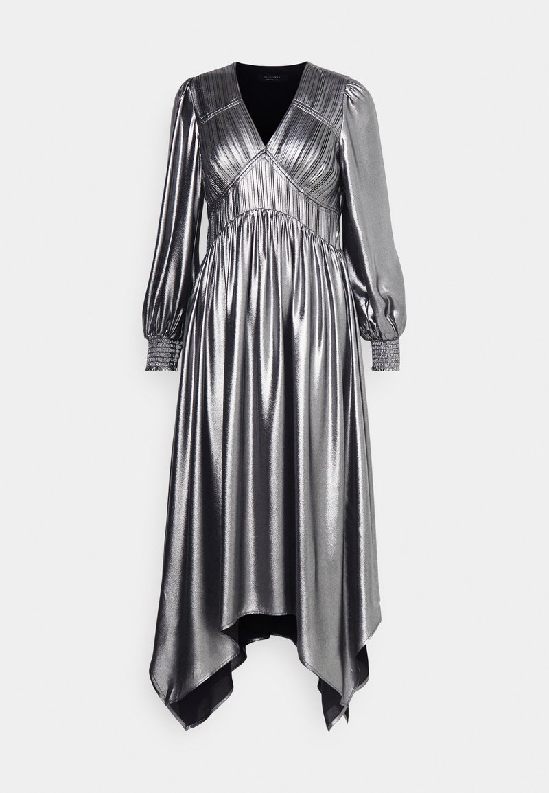 AllSaints Cocktailjurk grijs AllSaints Cocktailjurk grijs