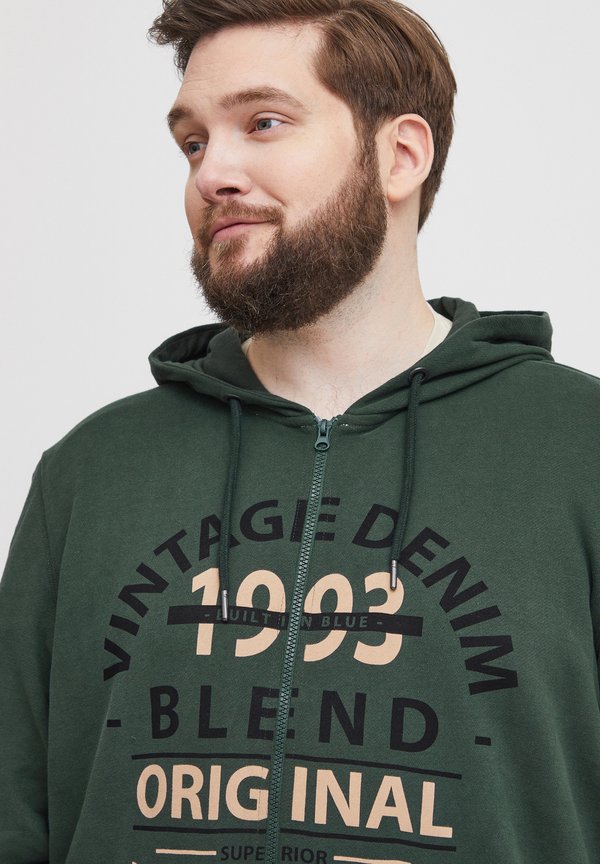 BHSWEATSHIRT - Zip-up sweatshirt - deep forest2