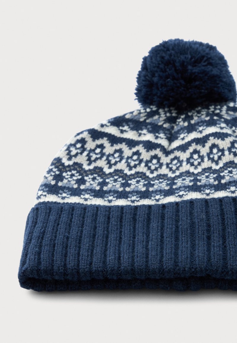 Barbour MARLOW FAIR ISLE POM BEANIE HAT Beanie navy/dark blue