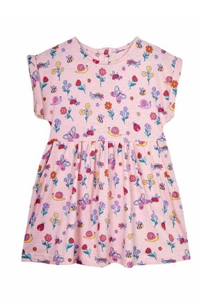 JoJo Maman Bébé DROP SHOULDER REGULAR FIT - Trikoomekko - pink garden bugs