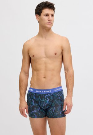 Jack & Jones JACTODD FLOWER 3 PACK  - Boxerky - dazzling blue pack atlantic deep  navy blazer