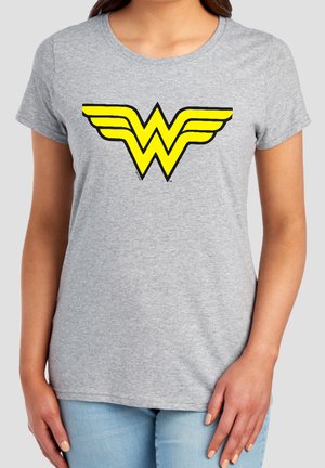 Cotton Soul, DC WONDER WOMAN LOGO - Print T-shirt - mottled light grey