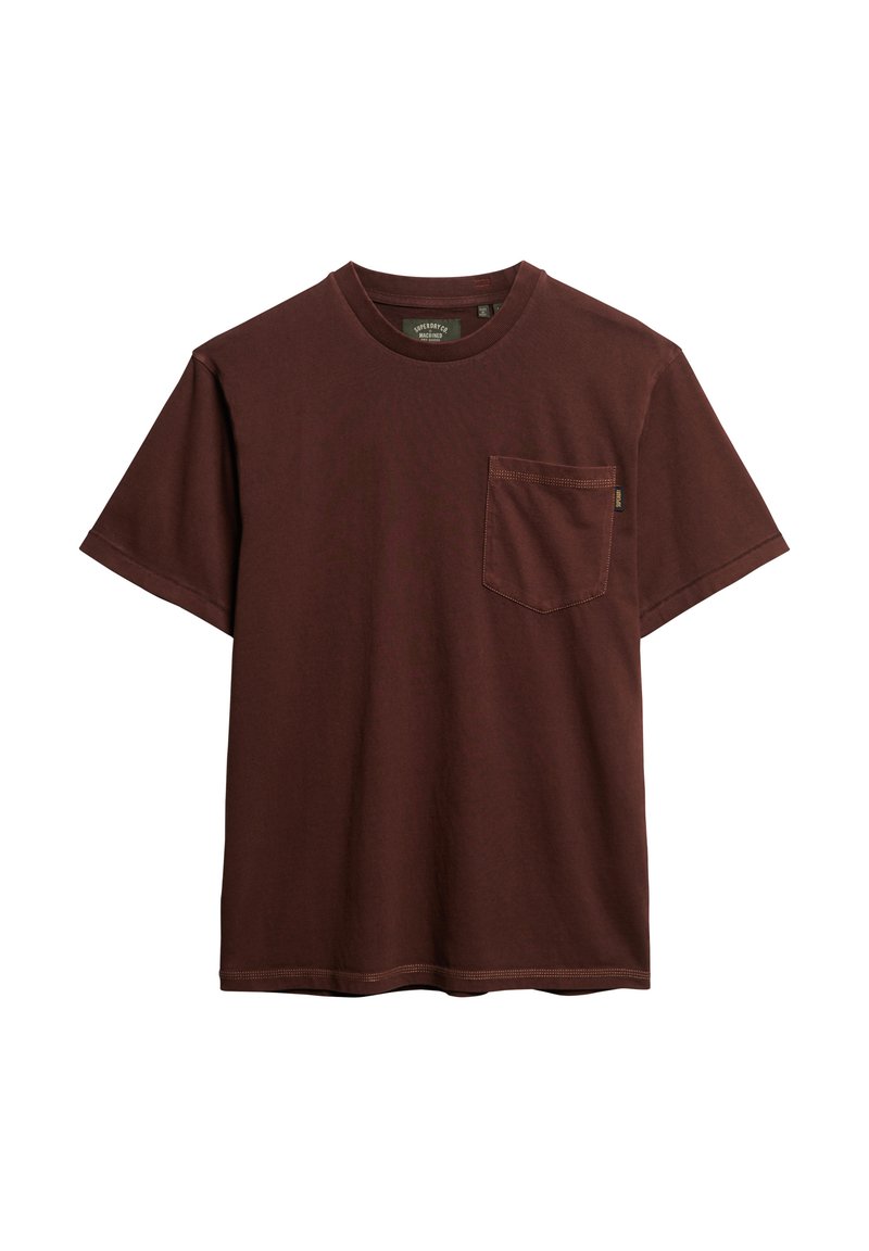 Superdry & Co T-shirt basic bruin Superdry & Co T-shirt basic bruin