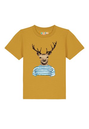 HIRSCH - T-Shirt print - ochre