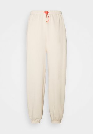 Loose Fit Joggers with Contrast - Teplákové kalhoty - off-white