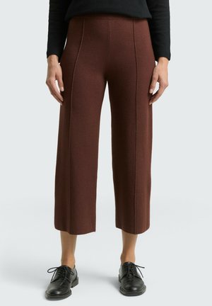 CULOTTE  - Pantalon classique - dark pecan brown melange