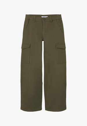 WIDE - Cargo hlače - deep lichen green
