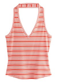 STRIPED HALTER NECK - Top - red white