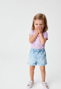 Next - ELASTICATED WAIST SHORTS - Džinsiniai šortai - denim light wash Miniatiūros vaizdas 1