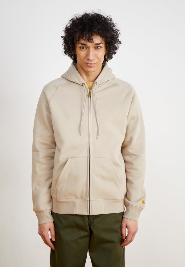 HOODED CHASE JACKET - Kapuzenpullover - dusky beige