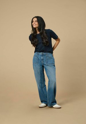 MAYA - Wide Leg - medium blue denim