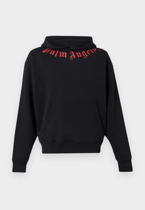NECK LOGO REGULAR - Sweat à capuche - black/red