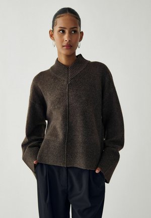 Noella, N-MAIDIE KNIT - Пуловер - chocolate melange