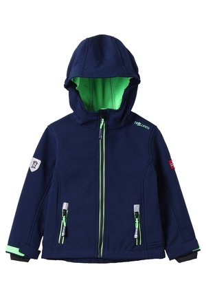 KIDS TROLLFJORD UNISEX - Softshelljacka - navy light green