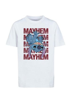 LILO AND STITCH - EXTROVERT - T-shirts med print - white
