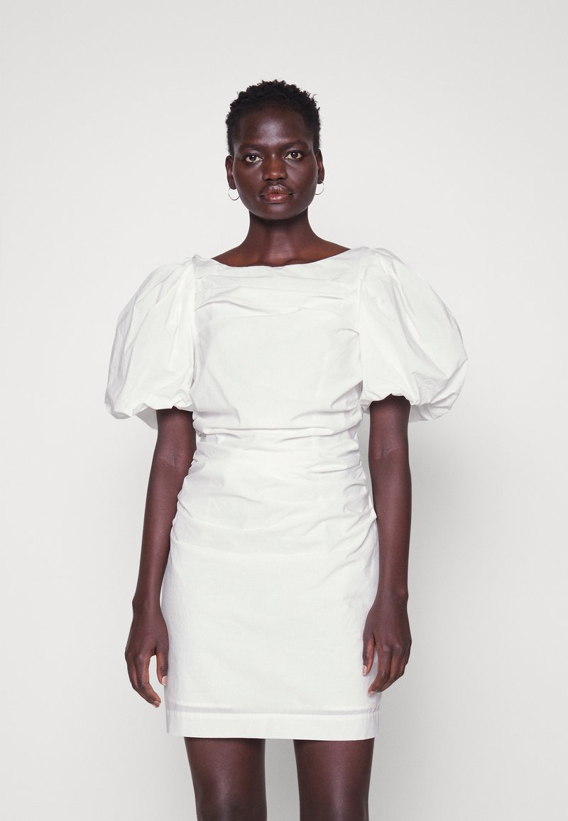 DESIGNERS REMIX SANDRINE PUFF DRESS Robe de soirée cream/bleu clair ZALANDO.FR