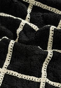 TEXTURED SHORT SLEEVE - Hemd - black white