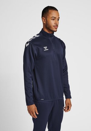 Hummel, CORE HALF ZIP  - Sweatshirt - marine