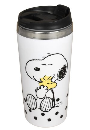 PEANUTS SNOOPY COFFEE-TO-GO BECHER HERZENSMENSCH THERMOBECHER ISOLIERBECHER KAFFEEBECHER 450 ML - Kids' cup - weiß