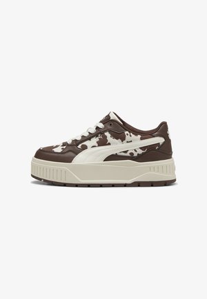 Puma, KARMEN II IDOL WILD - Trainers - warm white-chestnut brown