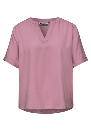 Street One, SHORT-SLEEVE BLOUSE WITH TURN-UP - Blouse - clouded blush