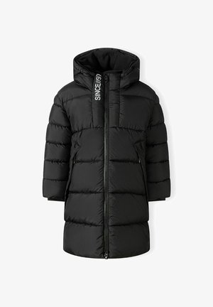 LONG PADDED WITH HOOD - Vinterjacka - black