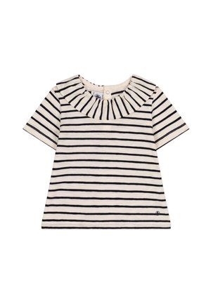 MABOULE - T-shirt print - navy/white