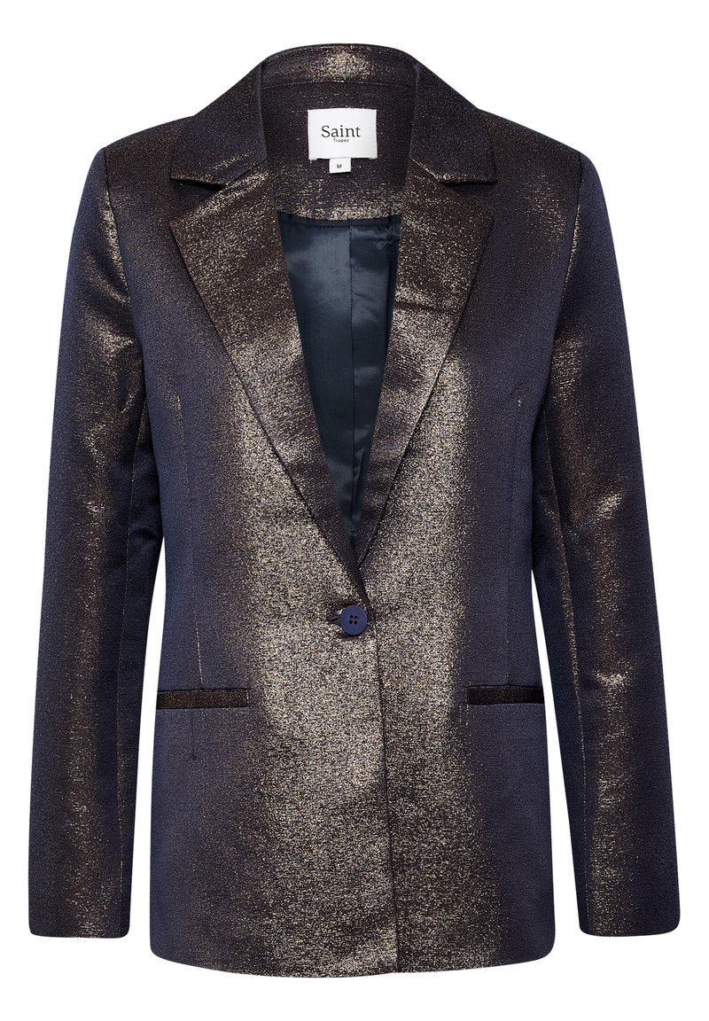 Saint Tropez Halflange jas donkerpaars